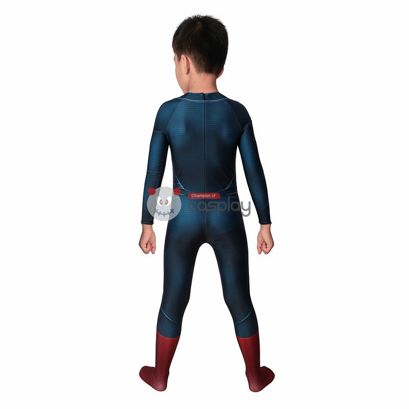 Children 3D Steel Clark Bodysuit Polyester CCosplay Suit