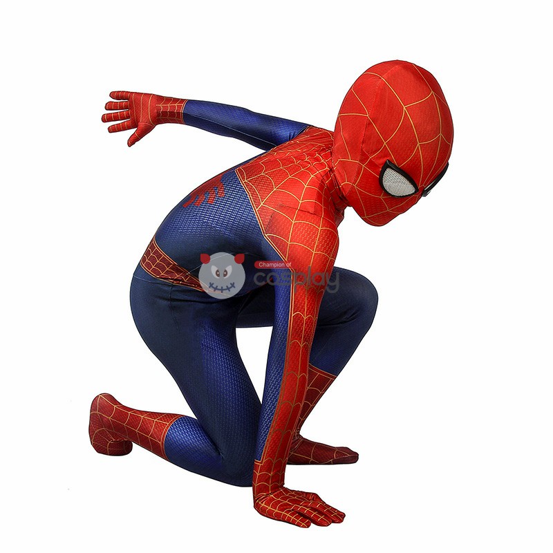 Peter Parker Kids SpiderMan Costume Spider-Man Into the Spider-Verse Cosplay Costumes