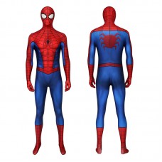Clearance Sale - Male Large Size with Crotch Wrist Back U Zipper and 11 US EVA Foot Pad Unstitched with Spiderman PS4 Jumpsuit