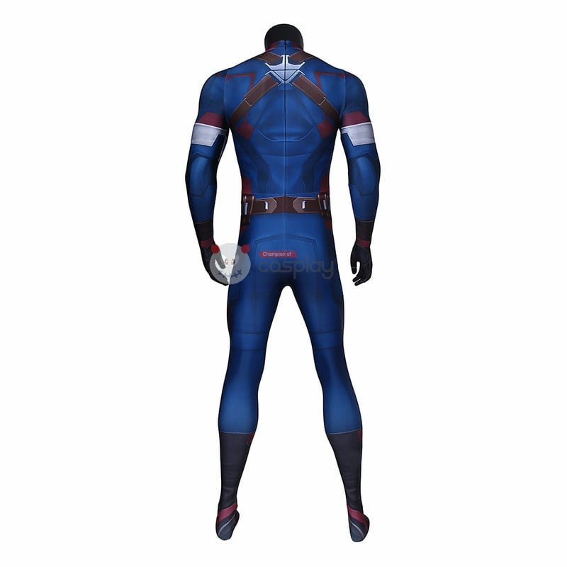 Captain America Suit Classic Captain America Jumpsuit Cosplay Costumes