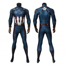 Captain America Costume Avengers 3 Infinity War Steve Rogers Jumpsuit Cosplay Costumes