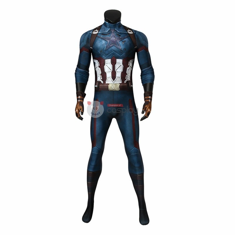 Captain America Suit Classic Captain America Jumpsuit Cosplay Costumes